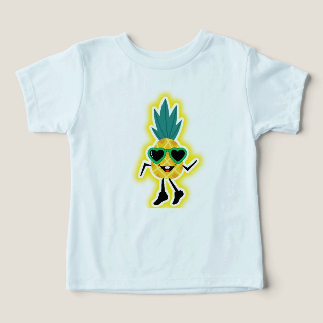 Vibes de piña de Groovy - Personalizado de fruta d (Diseño delantero )