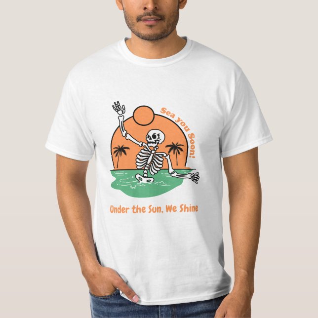 Vibes de playa en cada punto con nuestros camiseta (Anverso)