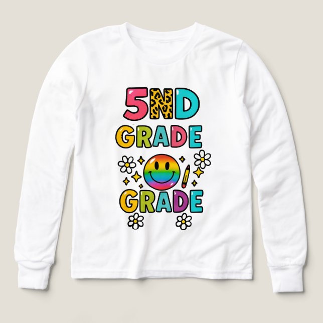 "Vibes de quinto grado: ¡Aprender con un giro!" (Diseño frontal)