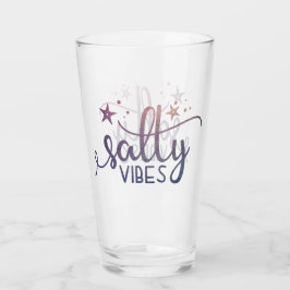 Vibes de sal Pearlescent Ocean Beach Pint Glass