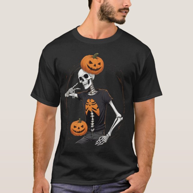 Vibes de Skeleton: La aterradora camiseta de Hallo (Anverso)