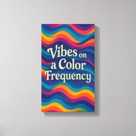 Vibes en una frecuencia de color | Lienzo de onda 