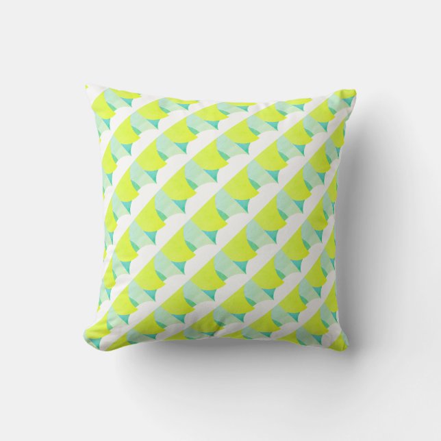 Vibes positivas Abstract Art Colocar almohada de c (Anverso)