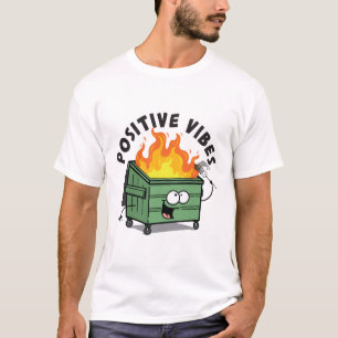 Vibes positivas camiseta de los hombres