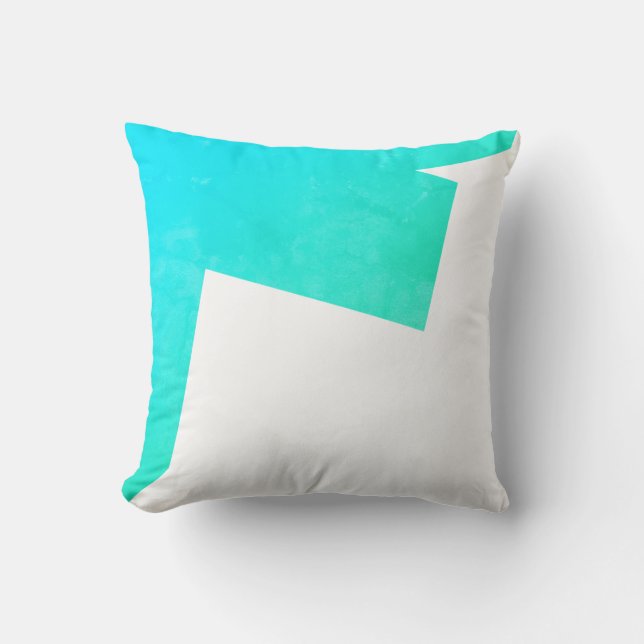 Vibes positivas Resumen de almohada de cojín azul  (Anverso)