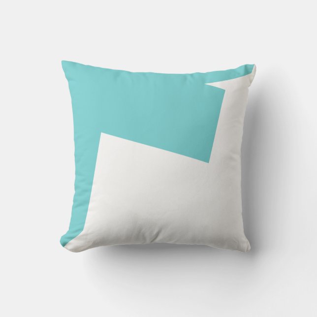 Vibes positivas Resumen de almohada de cojín azul  (Anverso)