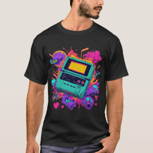 Vibes Retro Gamer - Camiseta Neon Arcade de 90