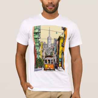 Vibes urbanas: camiseta de arte de la calle San Fr
