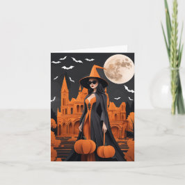 Vibraciones de Bruja Personalizables Tarjeta Plega