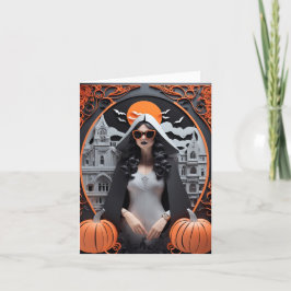 Vibraciones de Bruja Personalizables Tarjeta Plega