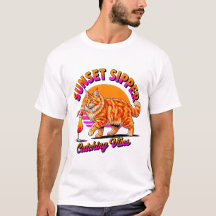 Vibraciones de Gato de Verano – Adorable Camiseta