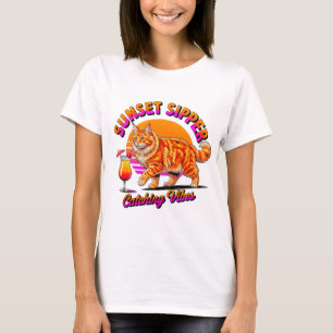 Vibraciones de Gato de Verano – Camiseta de Gato B