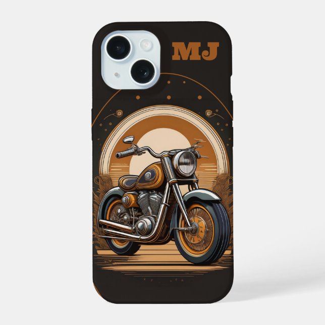 Vibraciones de Motocicleta Retro: Personalizado  (Reverso )