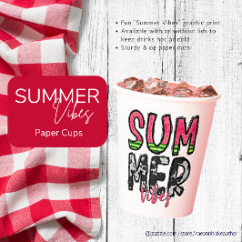 Vibraciones de Verano Vaso de papel