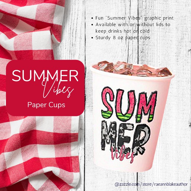 Vibraciones de Verano Vaso de papel (Subido por el creador)