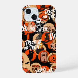 Vibraciones espeluznantes de Halloween lindas y at