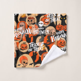 Vibraciones espeluznantes de Halloween lindas y at