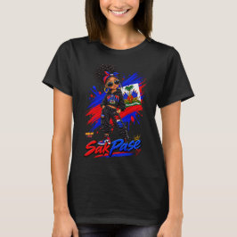 **Vibraciones Haitianas | Camiseta de Chica Haitia
