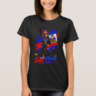 **Vibraciones Haitianas | Camiseta de Chica Haitia