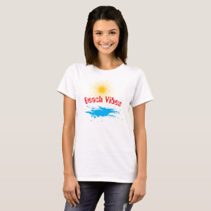 Vibraciones Retro de Playa – Camiseta de Verano de