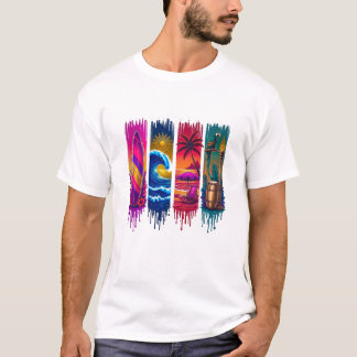 Vibraciones Tropicales 🌴☀️ | Camiseta de Hombre