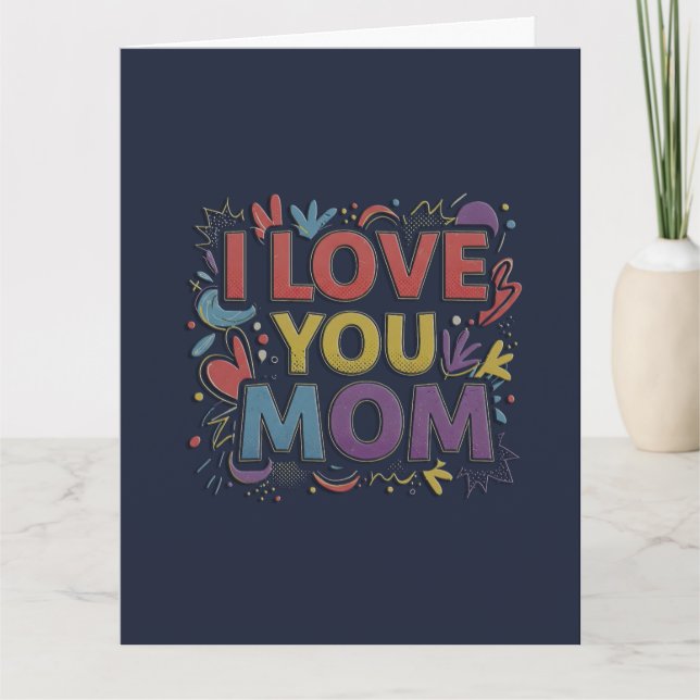 Vibrant Colorful Card / Tarjeta Colores Vibrantes (Anverso)