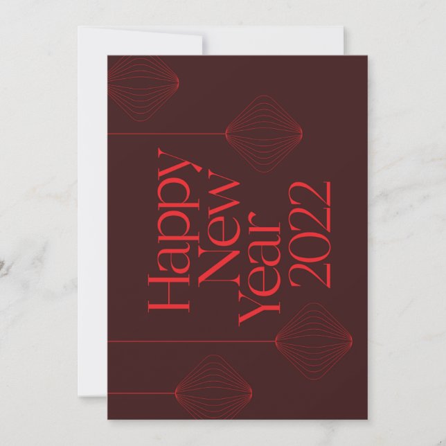 Vibrant, elegant, cool Happy New Year 2022 design (Anverso)