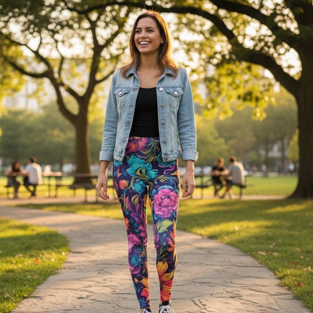 Vibrant Floral Leggings (Subido por el creador)