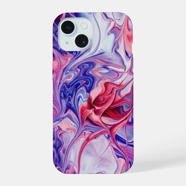 Vibrant Galaxy Acrylic Pour Phone Case (Reverso )