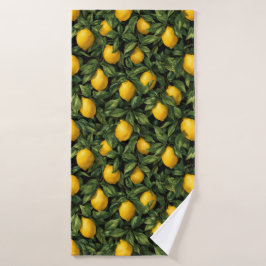 Vibrant Lemon Citrus Tree Pattern