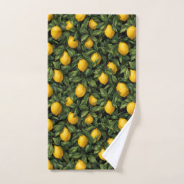 Vibrant Lemon Citrus Tree Pattern