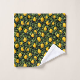 Vibrant Lemon Citrus Tree Pattern