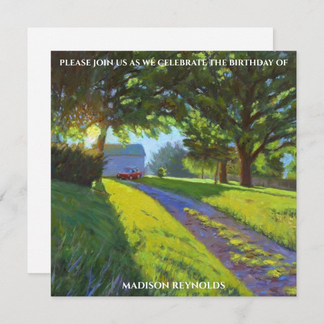 Vibrant Multicolor Birthday Celebration Card (Anverso / Reverso)