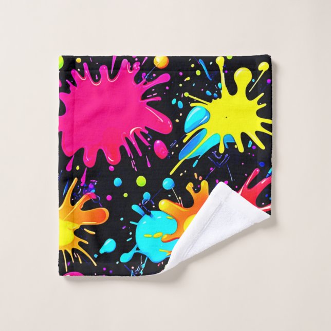 Vibrant Paint Splatter Art Burst (Toallita)