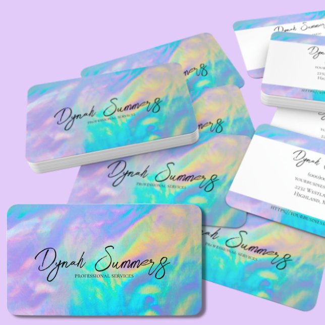 Vibrant Pastel | Tarjetas de visita Glam modernas (Subido por el creador)