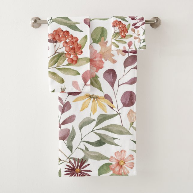 vibrant pink, orange and yellow flowers pattern  (In situ)