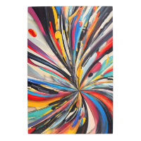 Vibrante abstracción explosión de arte moderno imp