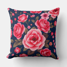 Vibrante almohada de elegancia floral