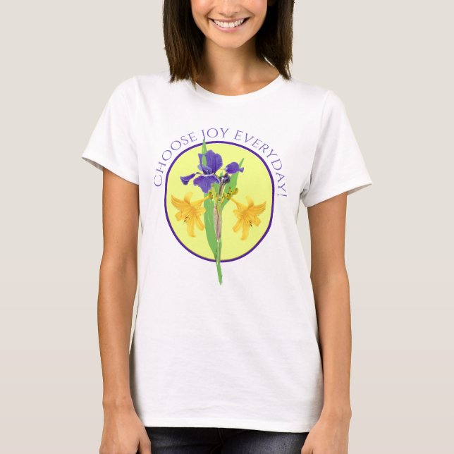 Vibrante Armonía Floral Arte Imprimir camiseta (Anverso)