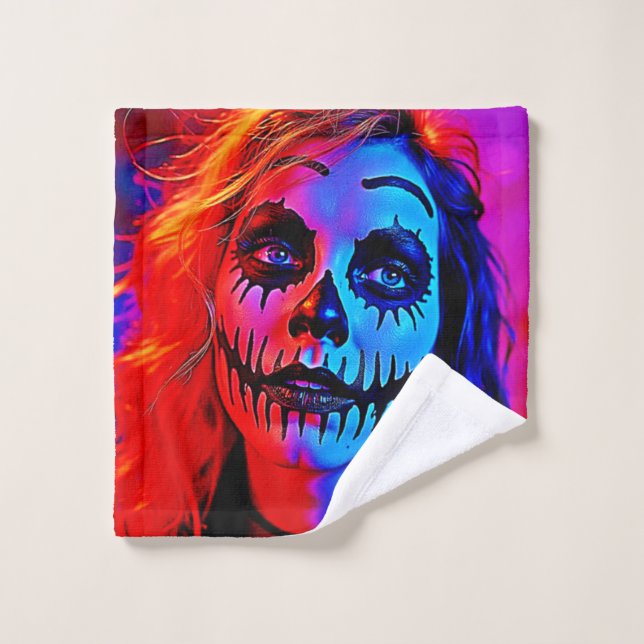 Vibrante arte de maquillaje de Halloween (Toallita)