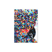 Vibrante arte de pared de aves tropicales en expre