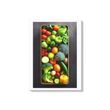 Vibrante Arte Vegetable Estirada Imprimir tela