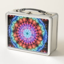 Vibrante aurícula arcoiris Kaleidoscope Mandala co