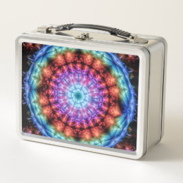 Vibrante aurícula arcoiris Kaleidoscope Mandala co