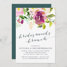 Vibrante Bloom Bridesmaids Brunch Invitación