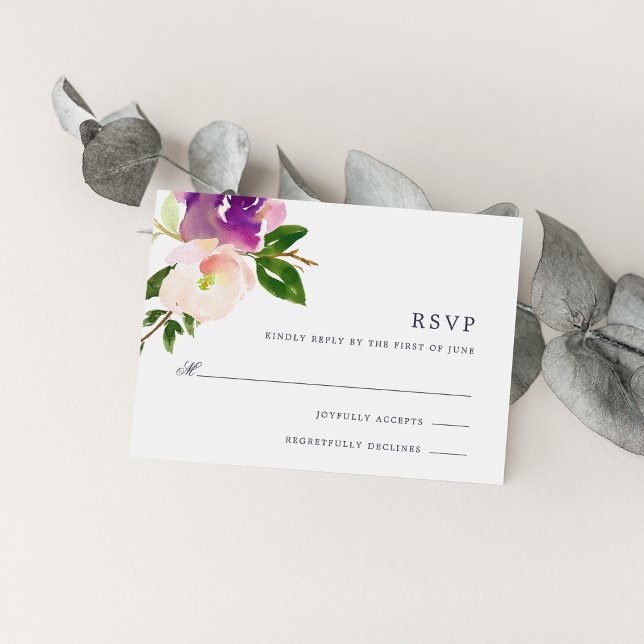 Vibrante Bloom Tarjeta RSVP (Subido por el creador)