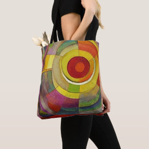 Vibrante bolsa de arte espiral - negrita y artísti