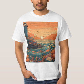 Vibrante Camiseta De Coral Reef: Celebrar Bajo El 