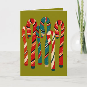 Vibrante Caña de Caramelo de Navidad Moderno de Mi