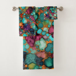 Vibrante colorida del patrón de tinta del alcohol